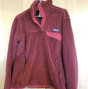 Red Patagonia Re-Tool Snap Pullover